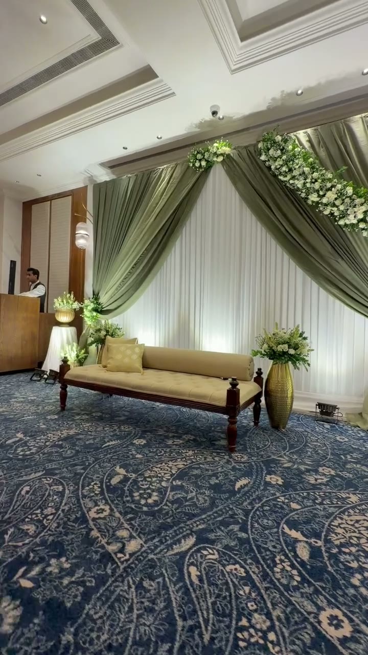 Ceremonial Stage · Drape & Floral Design